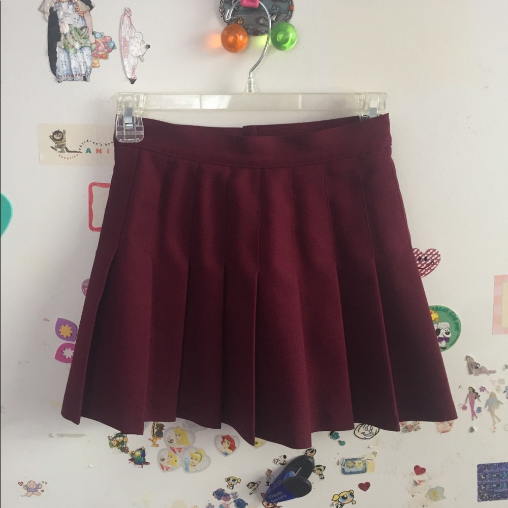 American Apparel pleated mini skirt